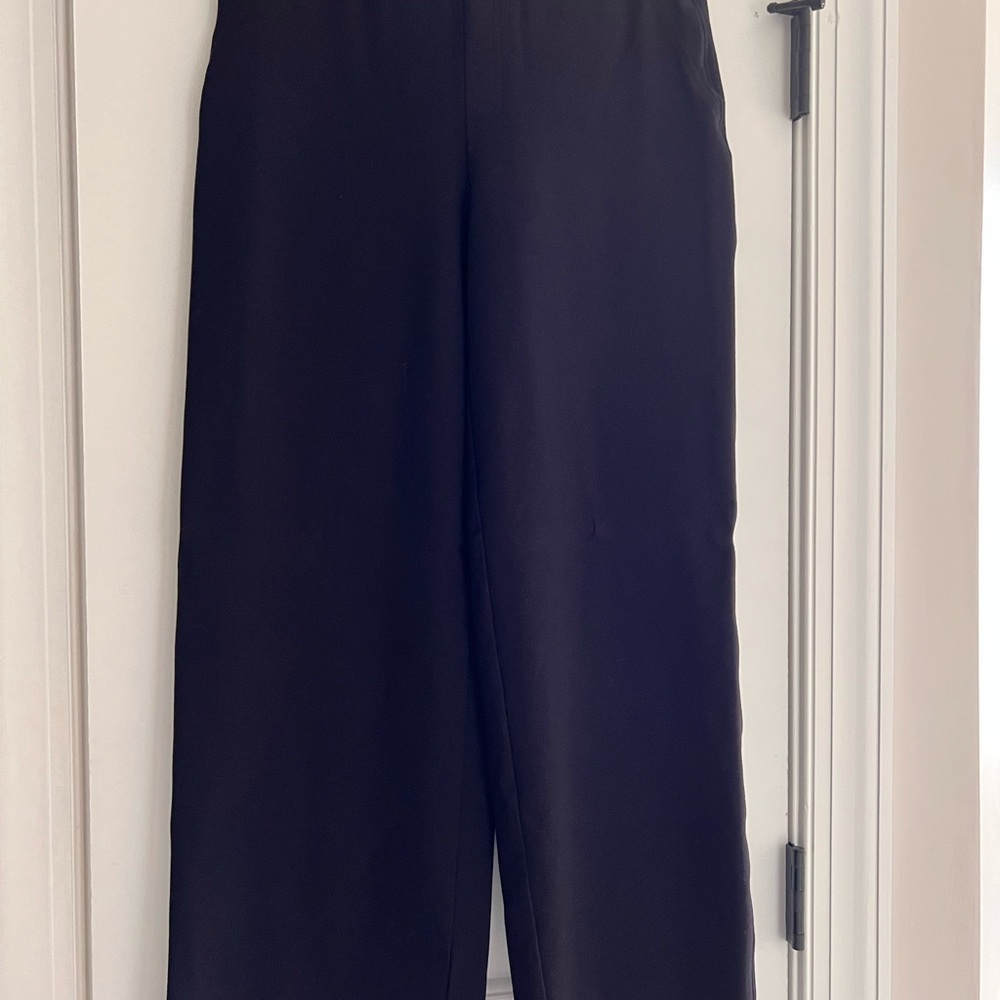 Women’s Wide Leg Black Pants with Tummy Control